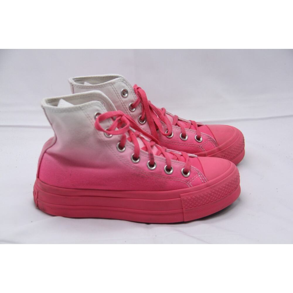 Converse Chuck Taylor All Star Hi Shoes Womens Sz 5 Ombre Pink Sneakers A03907C